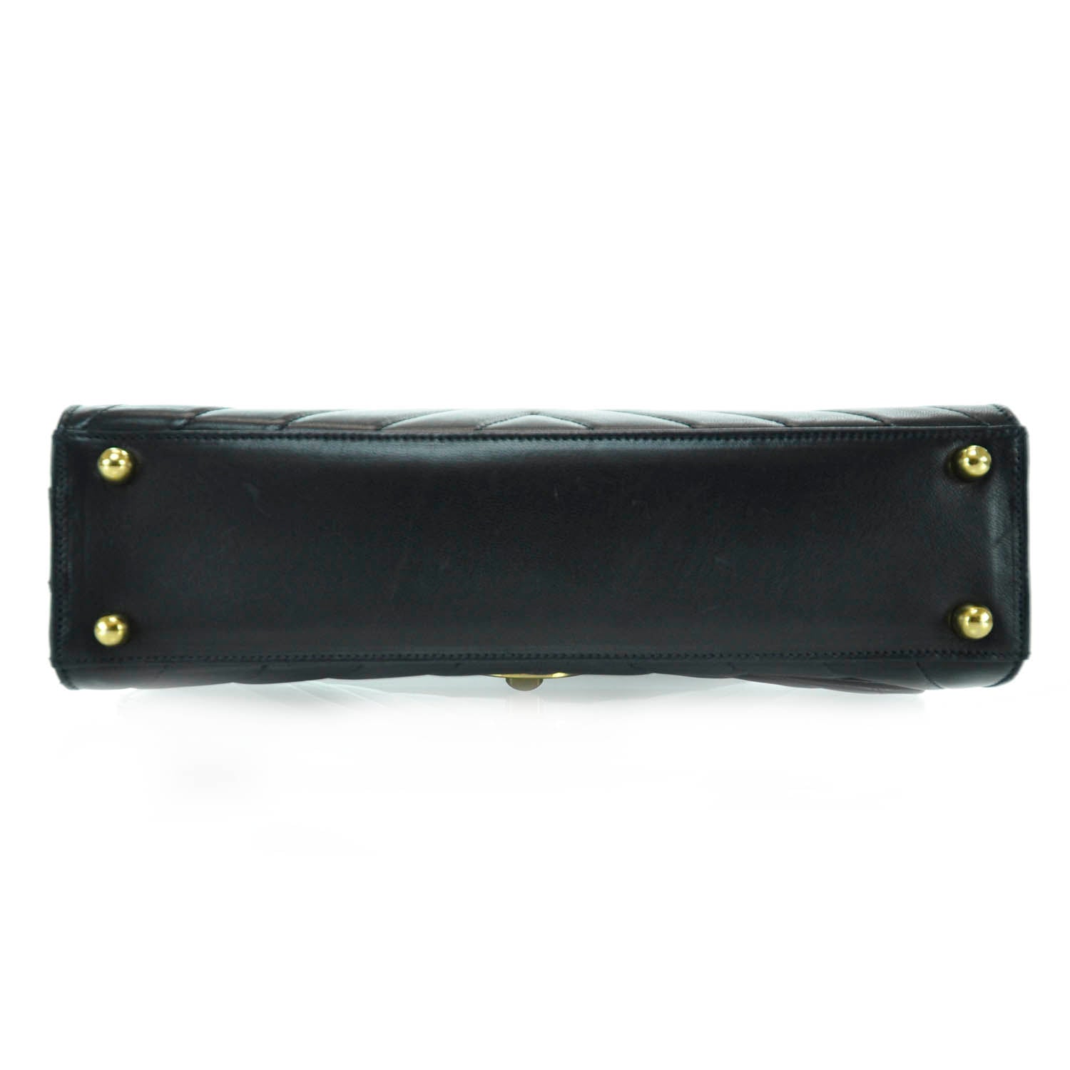 Chanel Lambskin Chevron Flap Bag Black 6 of 12