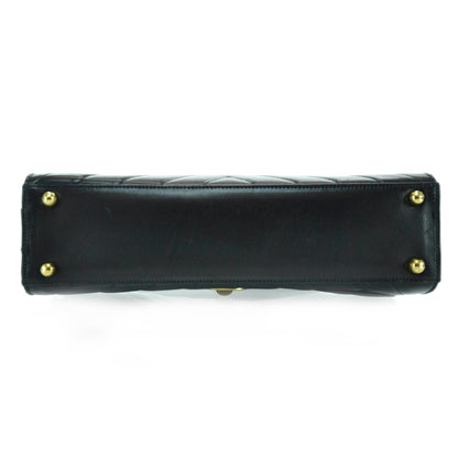 Chanel Lambskin Chevron Flap Bag Black 6 of 12