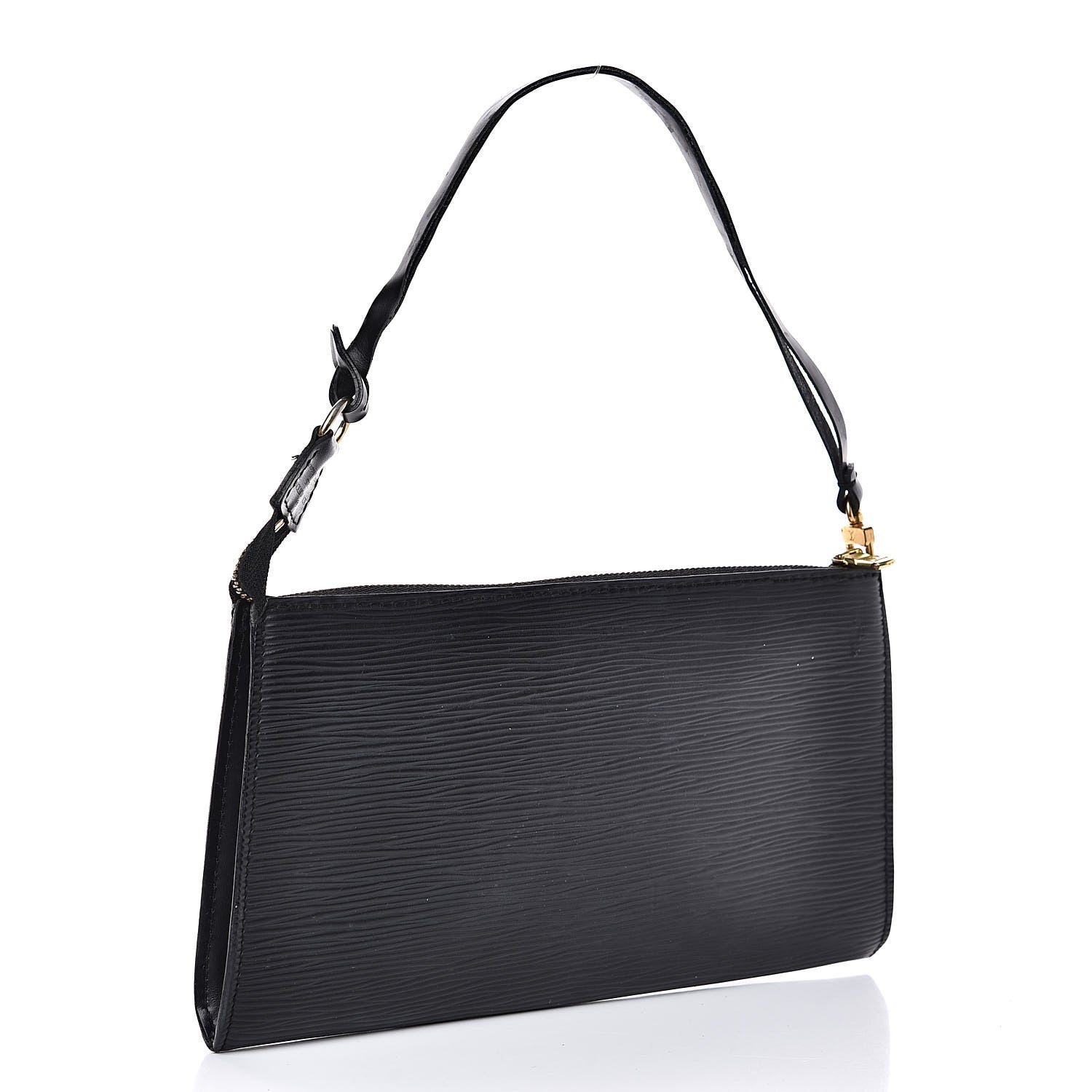 Louis Vuitton Epi Pochette Accessories 24 Black 3 of 13