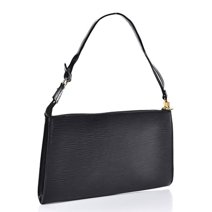 Louis Vuitton Epi Pochette Accessories 24 Black 3 of 13