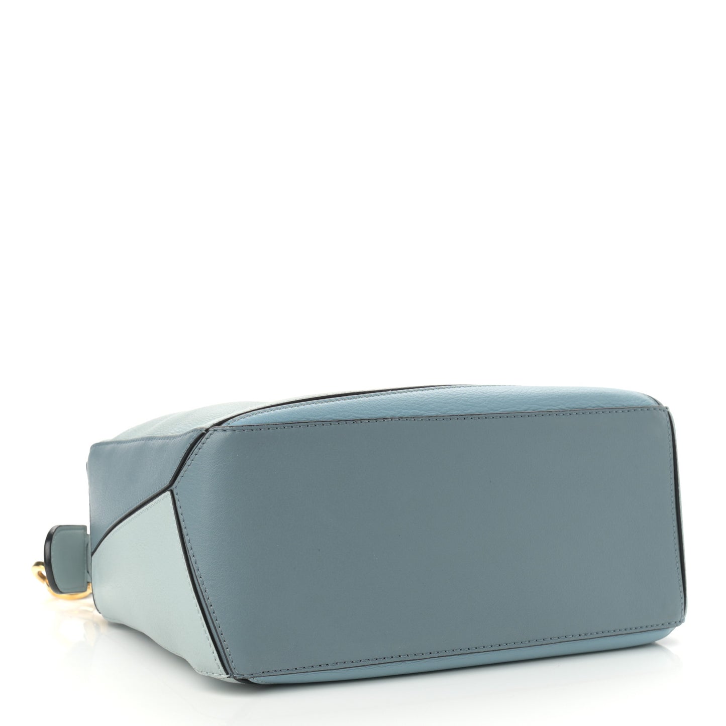 Calfskin Small Puzzle Bag Aqua Light Blue Stone Blue