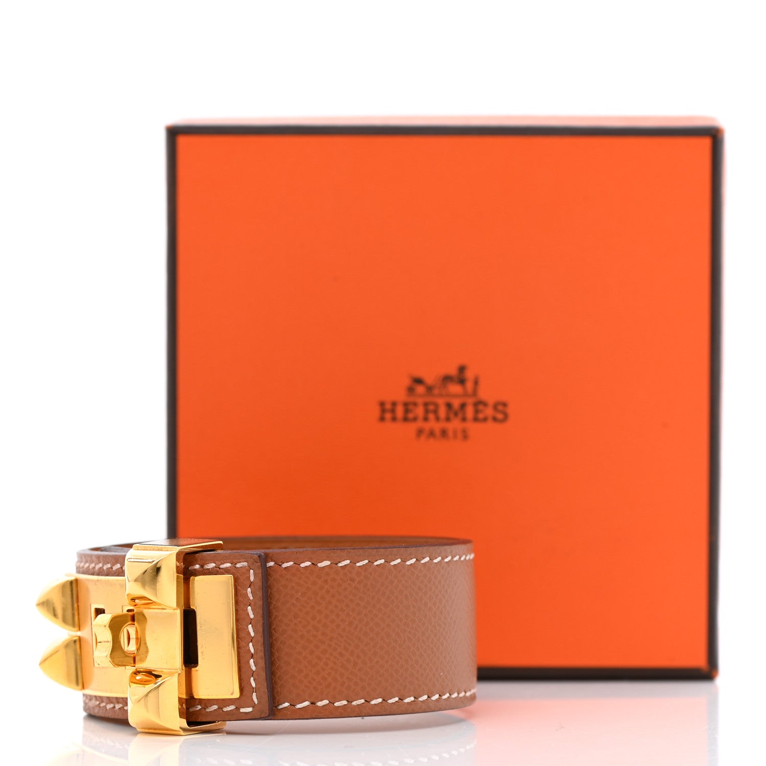 Hermes Epsom Collier de Chien CDC Bracelet T3 Gold 8 of 8