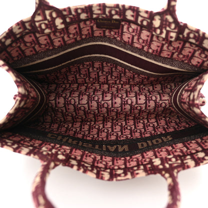 Christian Dior Oblique Medium Book Tote Burgundy Multicolor 5 of 13