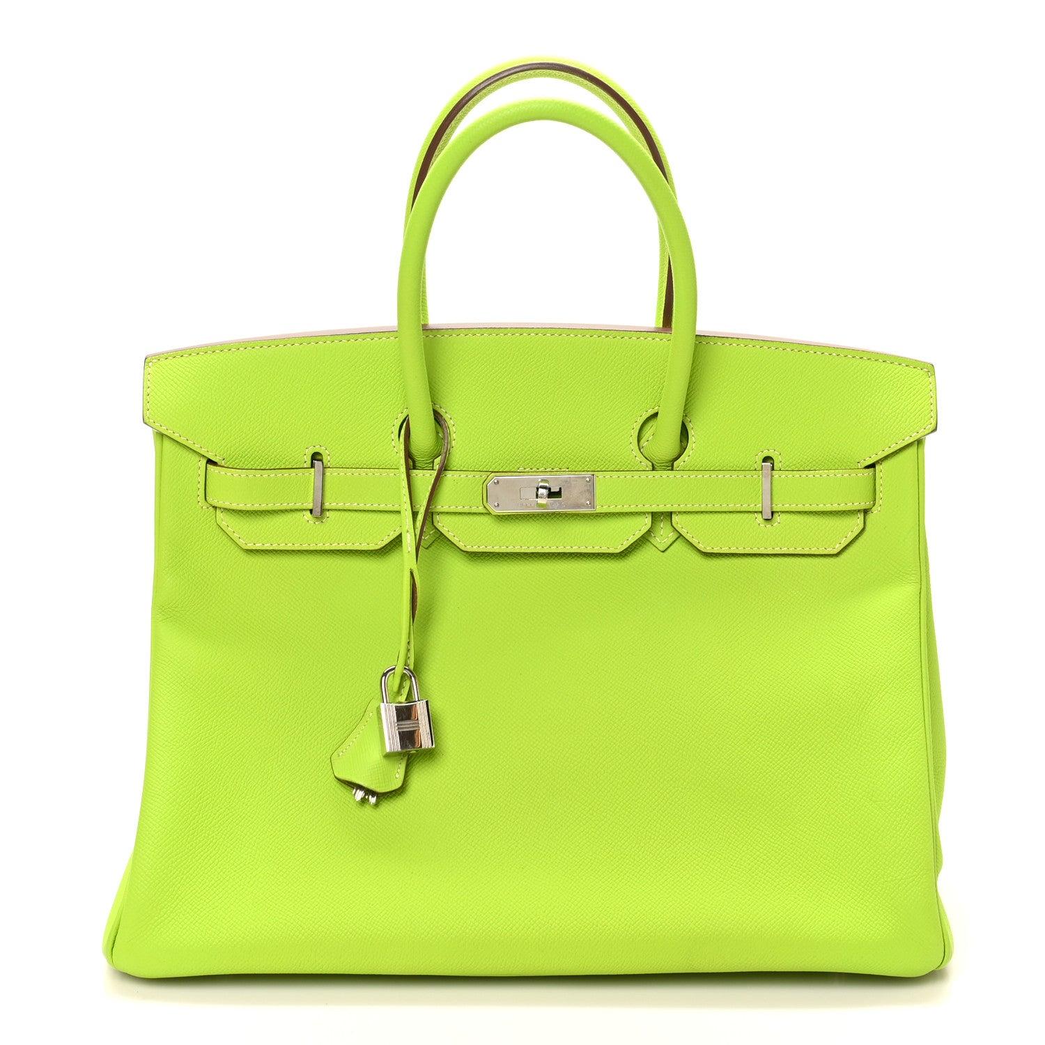 Hermes Epsom Candy Birkin 35 Kiwi Lichen 1 of 10