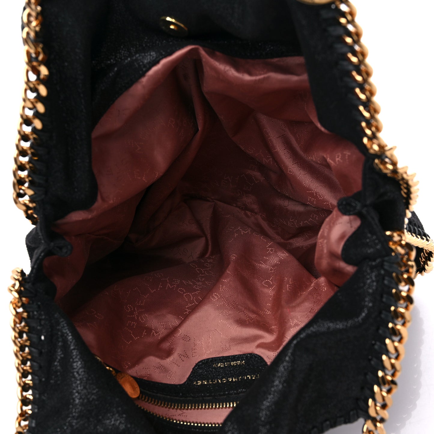 Shaggy Deer Falabella Fold Over Tote Black
