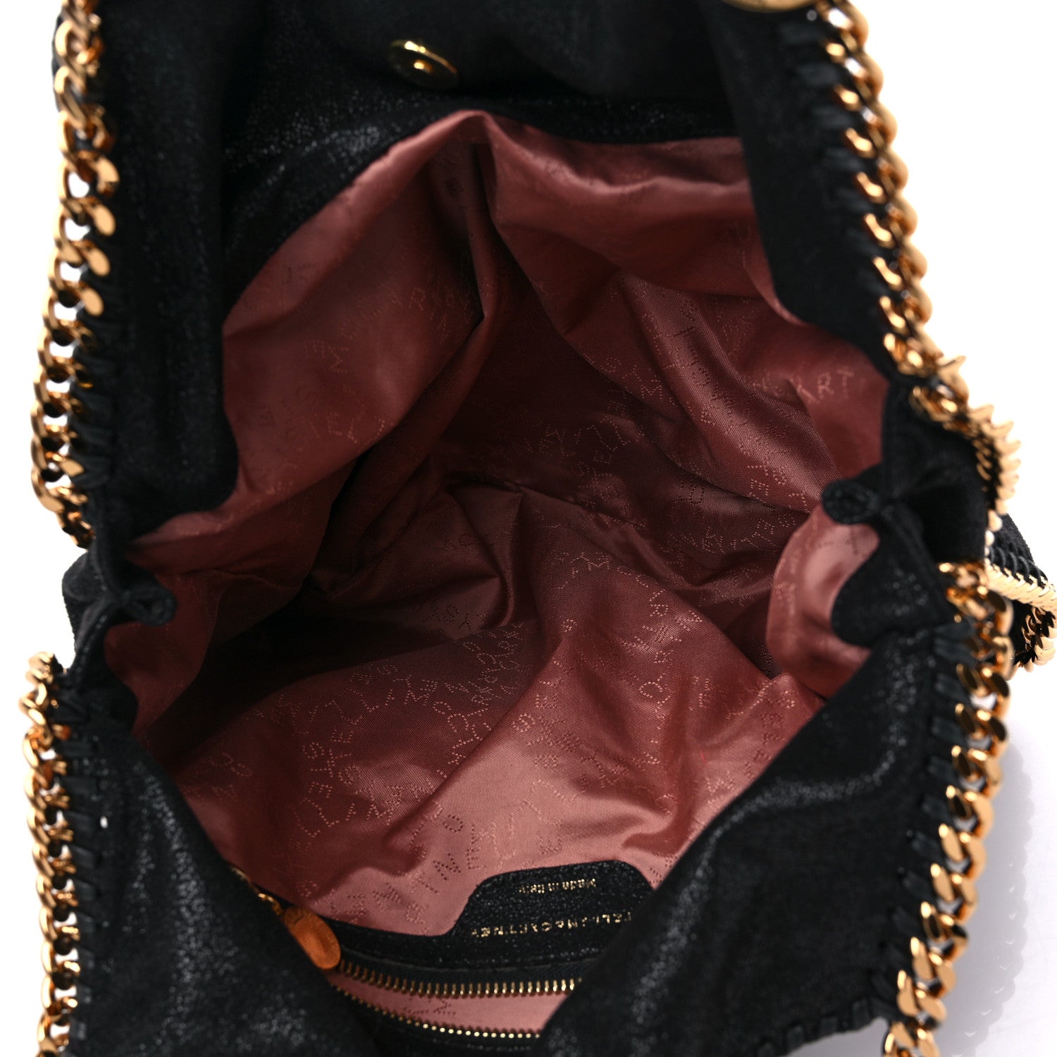 Stella McCartney Shaggy Deer Falabella Fold Over Tote Black 5 of 8