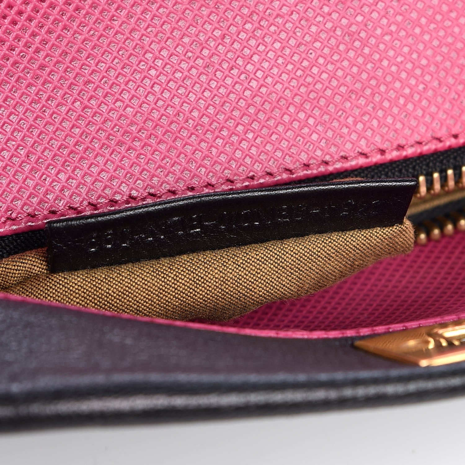 Fendi Goatskin Large Peekaboo Iconic Satchel Black Lampone 9 of 13