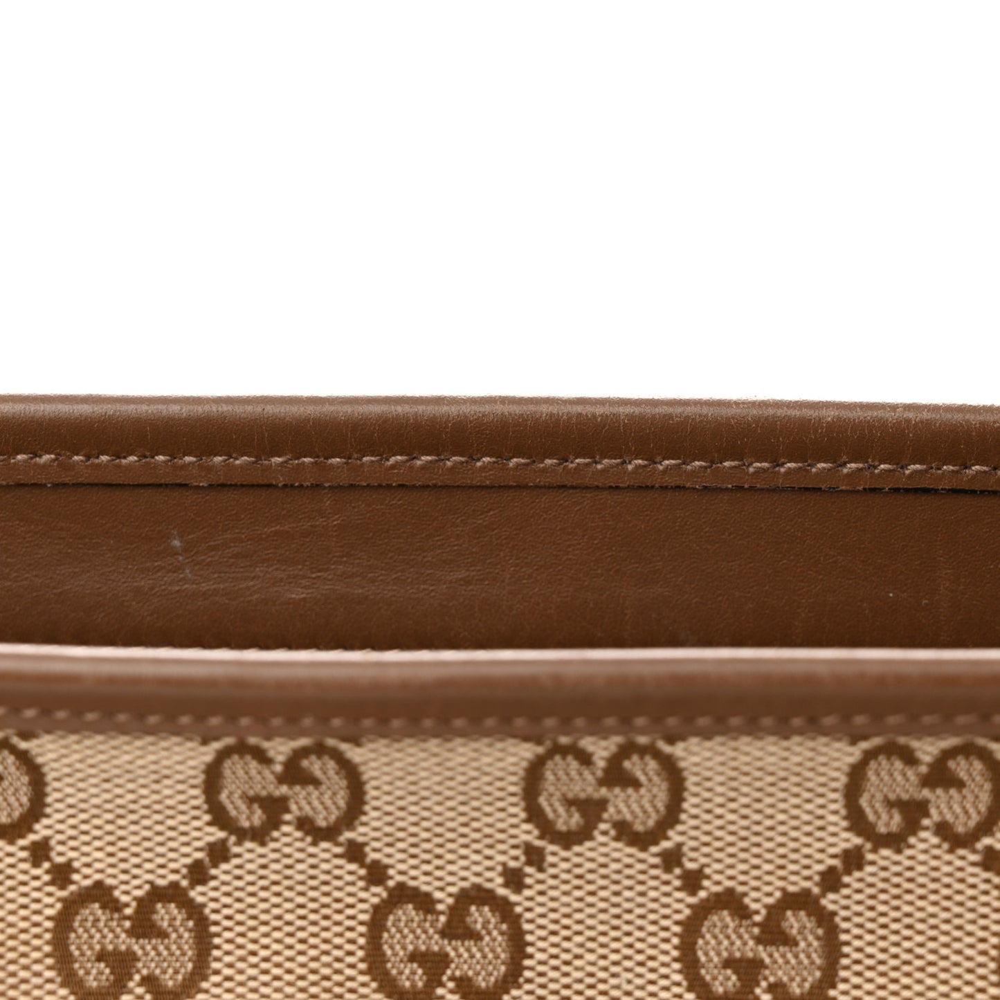 GG Supreme Monogram Medium Joy Tote Brown