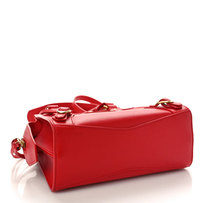 Balenciaga Smooth Calfskin Neo Classic Gold Hardware Mini City Red 4 of 8