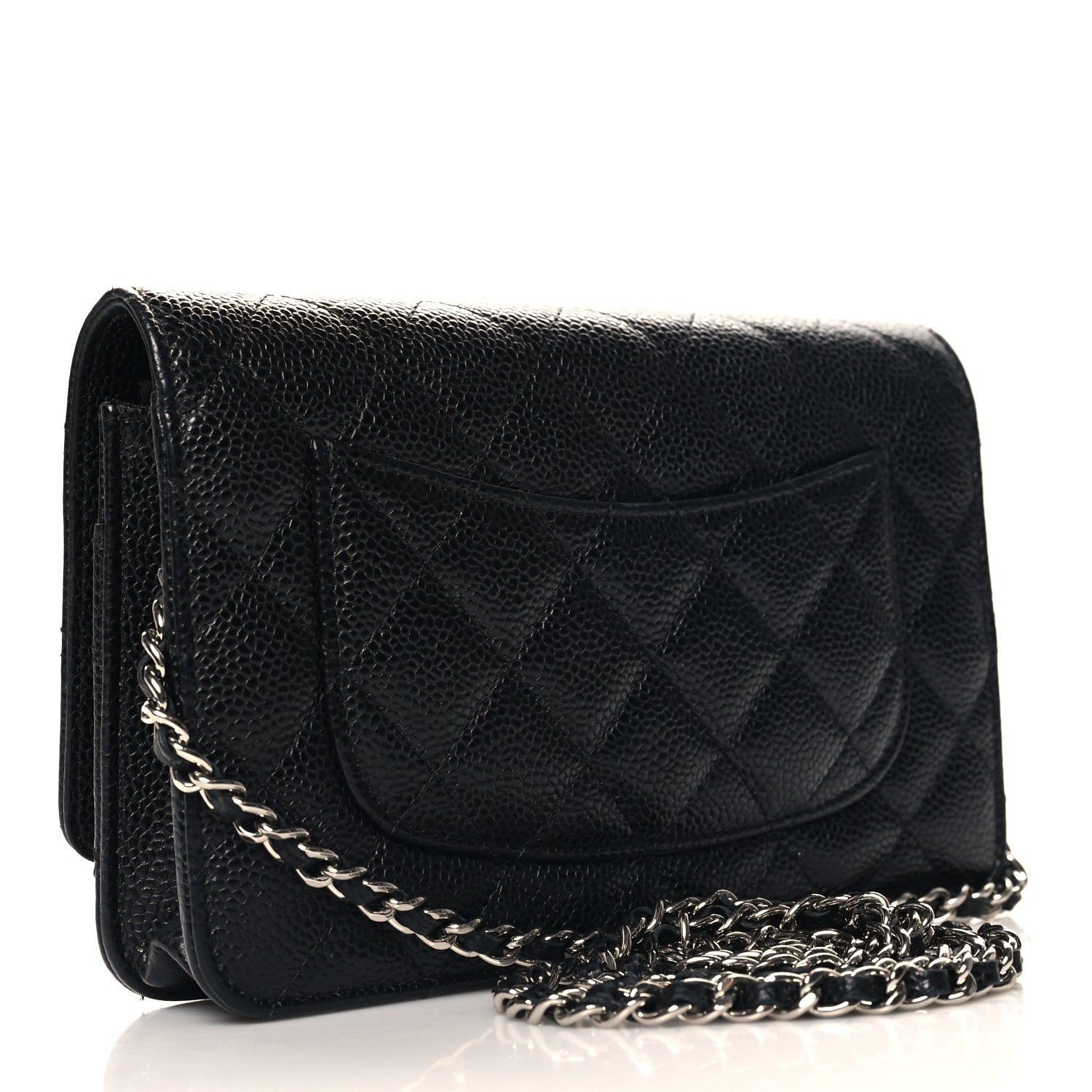 Chanel Caviar Quilted Wallet on Chain WOC Black 3 of 13
