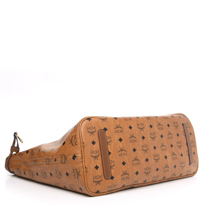 MCM Visetos Large Liz Reversible Shopper Tote Cognac 7 of 19