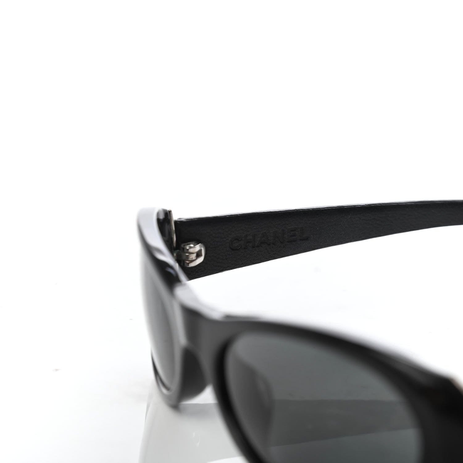 Chanel Lambskin Quilted CC Sunglasses 5129-Q Black 5 of 9