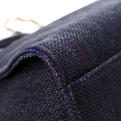 Chanel Woven Straw Raffia Medium Deauville Tote Black 10 of 15