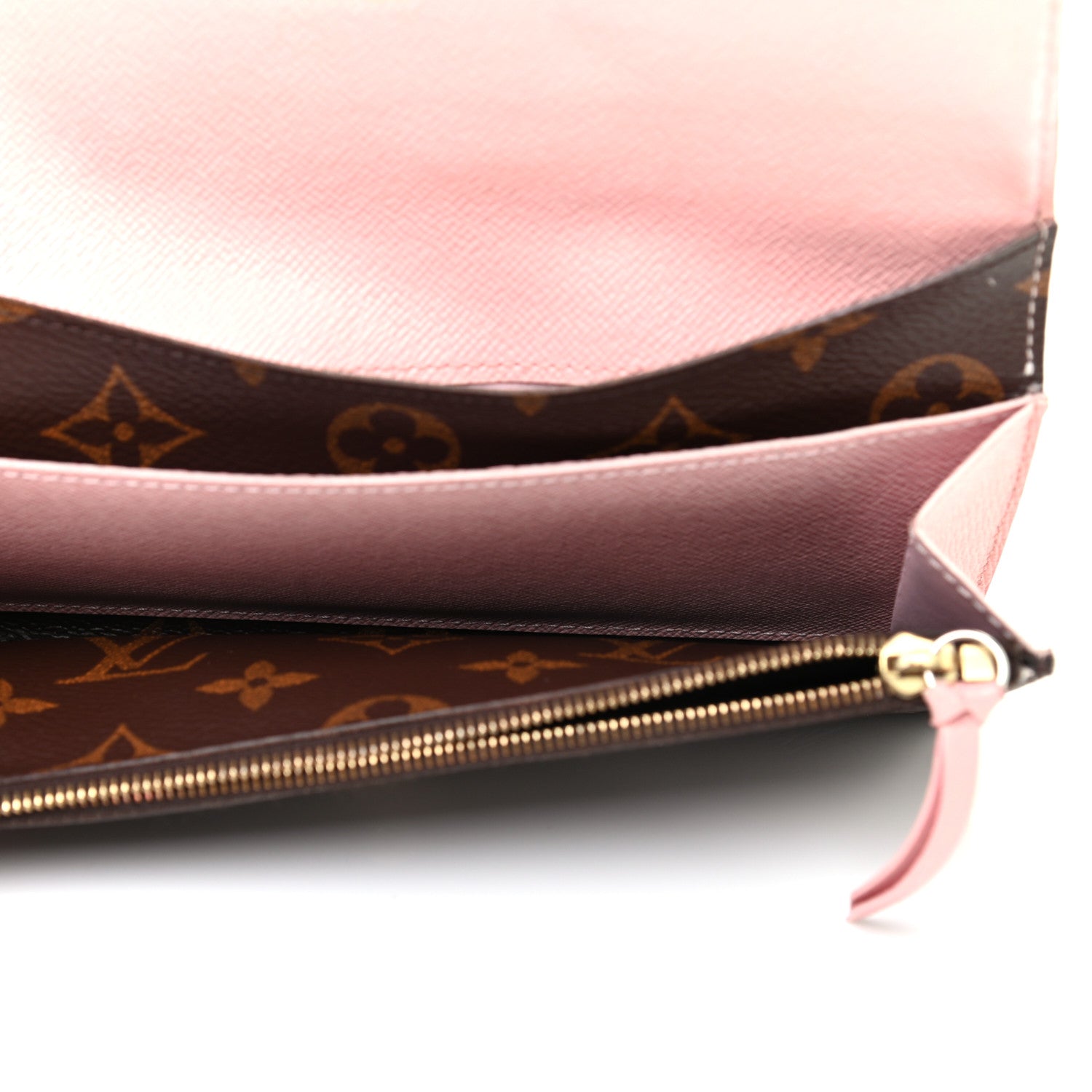 Louis Vuitton Monogram Emilie Wallet Rose Ballerine 5 of 7