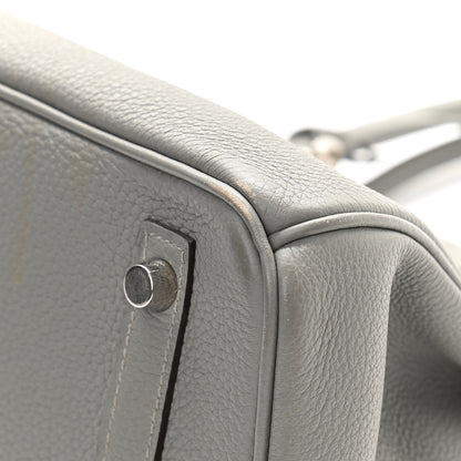 Hermes Togo Birkin 30 Gris Mouette 10 of 13