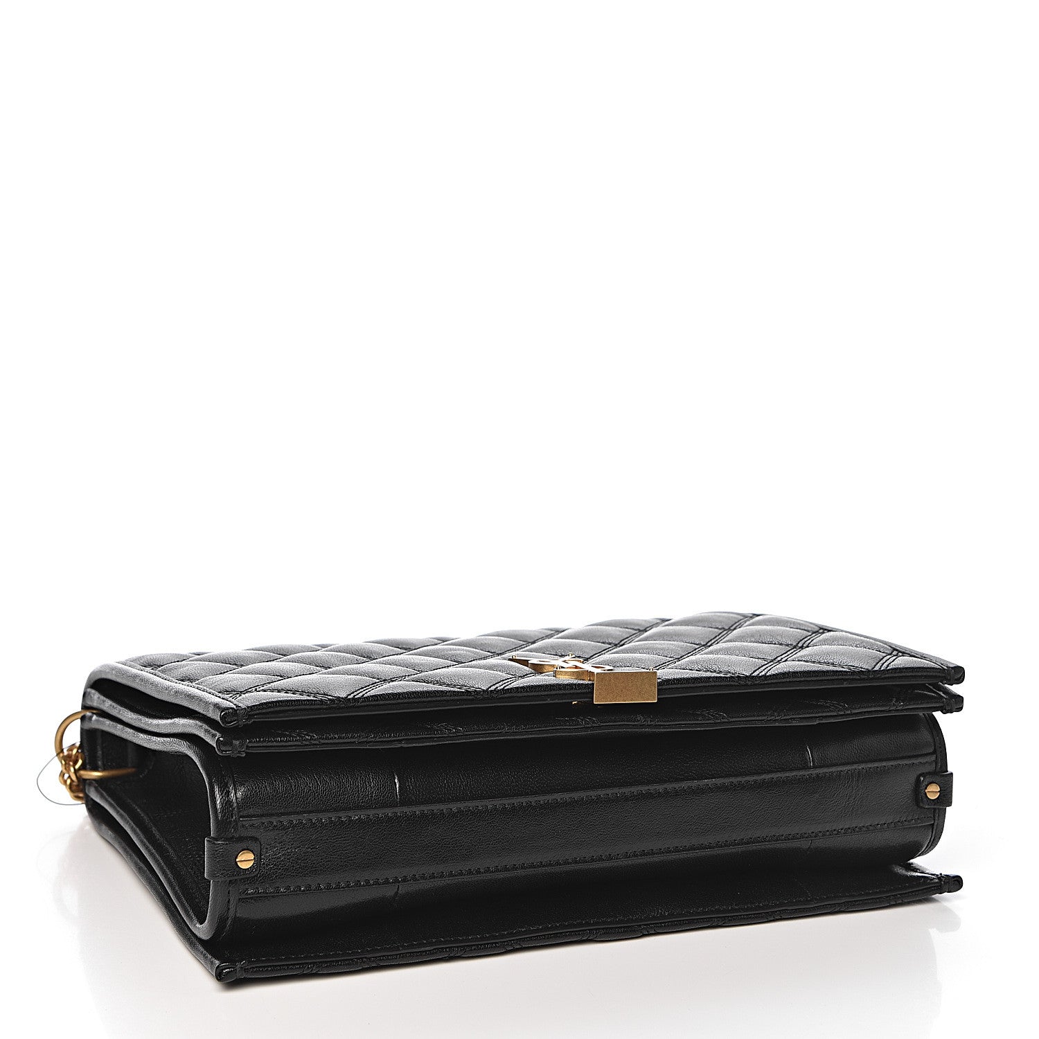 Saint Laurent Lambskin Quilted Small Becky Chain Bag Black 4 of 9