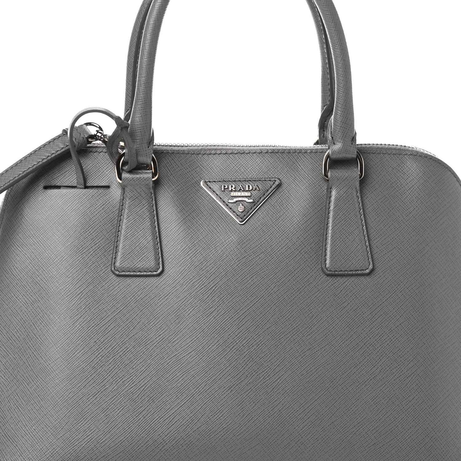 Prada Saffiano Vernice Medium Promenade Tote Marmo 7 of 9