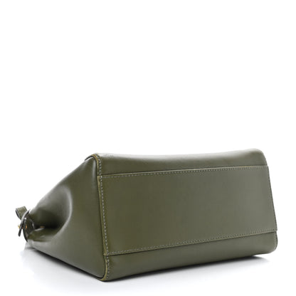 Fendi Nappa Mini Peekaboo Iconic Satchel Verde Equatore 4 of 10
