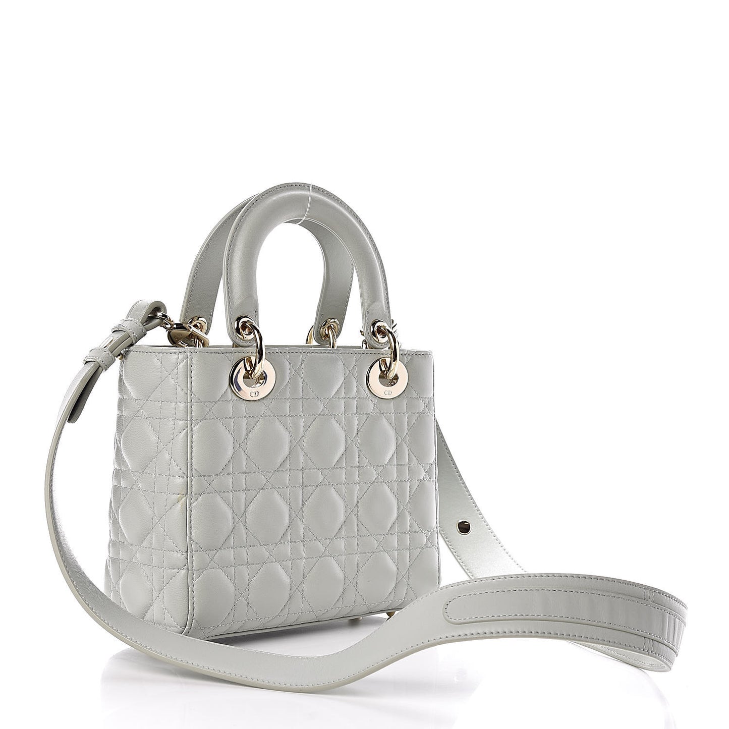 Lambskin Cannage Small My Lady Dior Pistachio