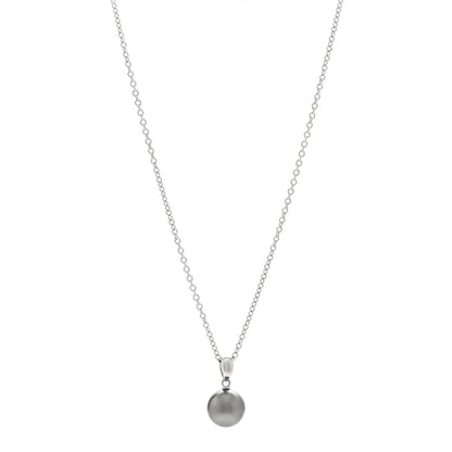 Mikimoto 18K White Gold Black South Sea Pearl 9mm Pendant Necklace 1 of 5