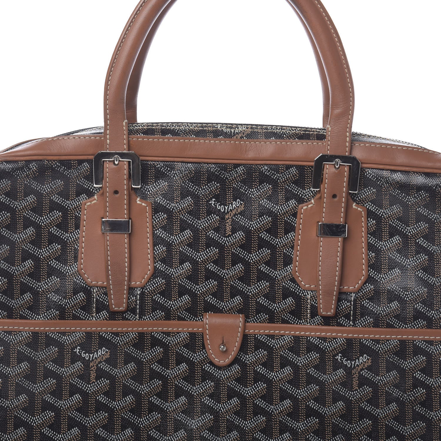 Goyard Goyardine Ambassade PM Briefcase Black Gold 7 of 9