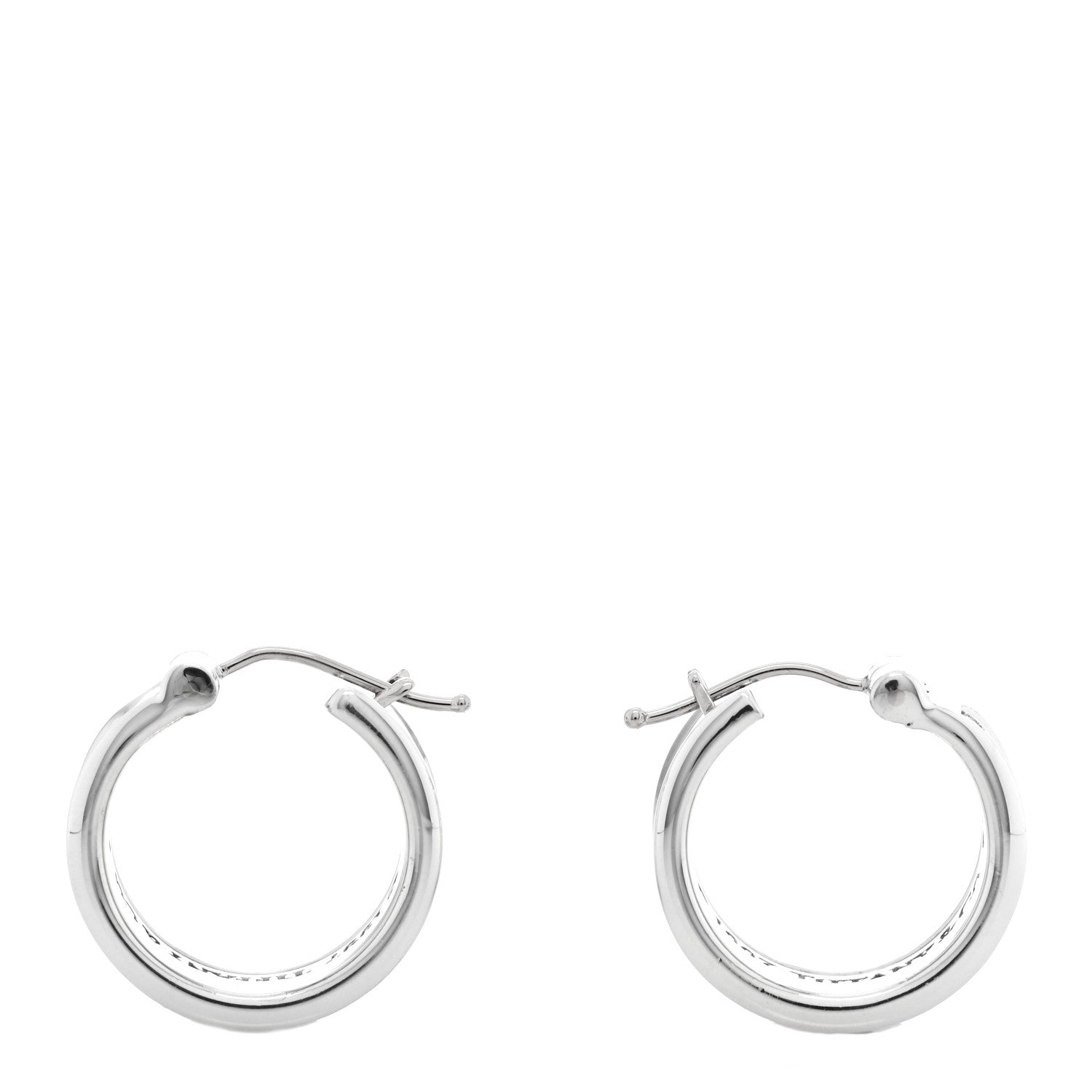 Tiffany Sterling Silver Wide 1837 Hoop Earrings 3 of 4