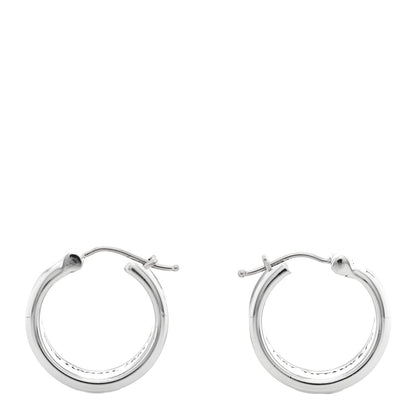 Tiffany Sterling Silver Wide 1837 Hoop Earrings 3 of 4