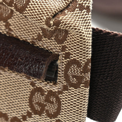 Gucci GG Monogram Double Pocket Belt Bag Dark Brown 13 of 15