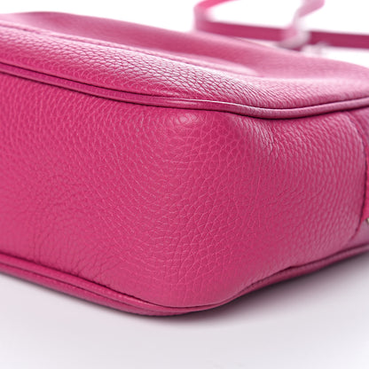 Gucci Pebbled Calfskin Small Soho Disco Bag Bright Bougainvillea 9 of 12