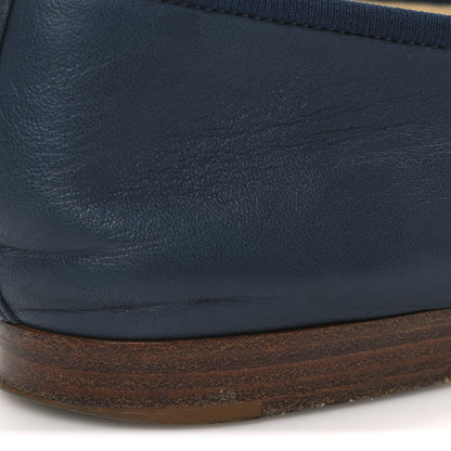 Chanel Lambskin CC Cap Toe Ballerina Flats 39 Blue 11 of 12