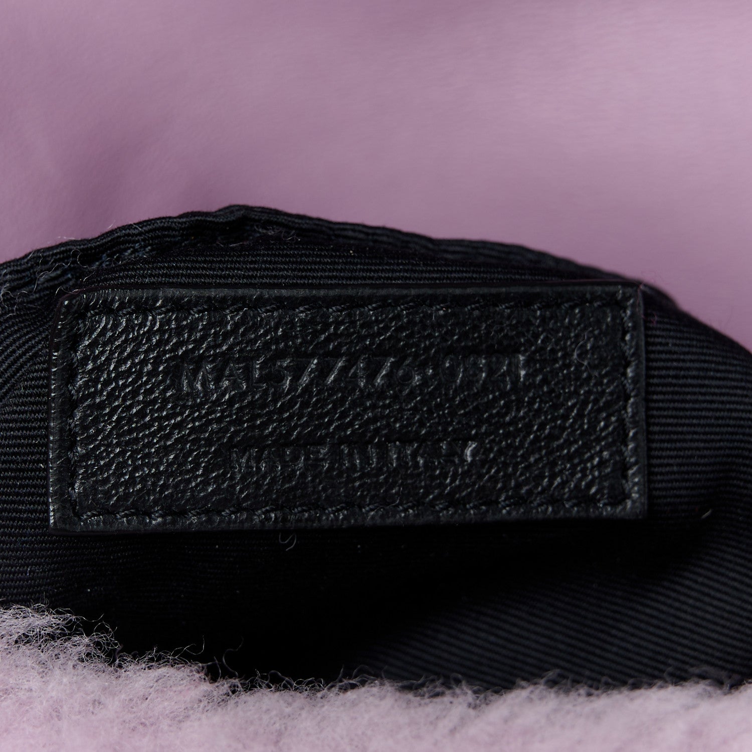 Saint Laurent Merino Shearling Lambskin Quilted Small Loulou Puffer Monogram Chain Satchel Lila 8 of 11