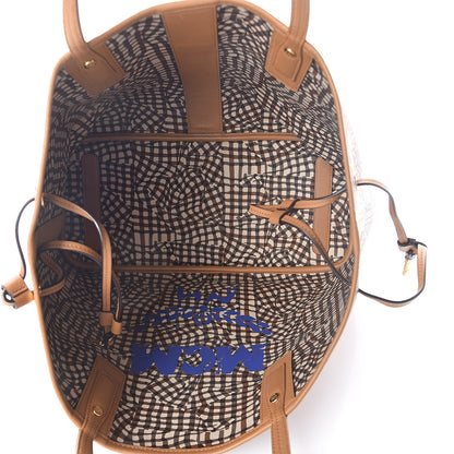 MCM Visetos Medium Liz Reversible Shopper Tote Cognac 14 of 15