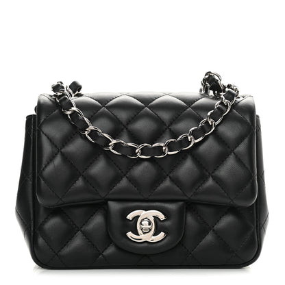 Chanel Lambskin Quilted Mini Square Flap Black 1 of 14