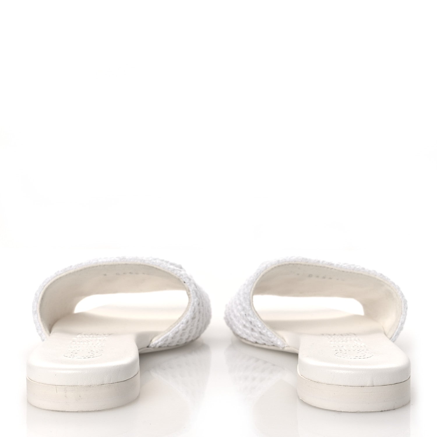 Chanel Crochet CC Mules Sandals 38 White 1852947 – FASHIONPHILE