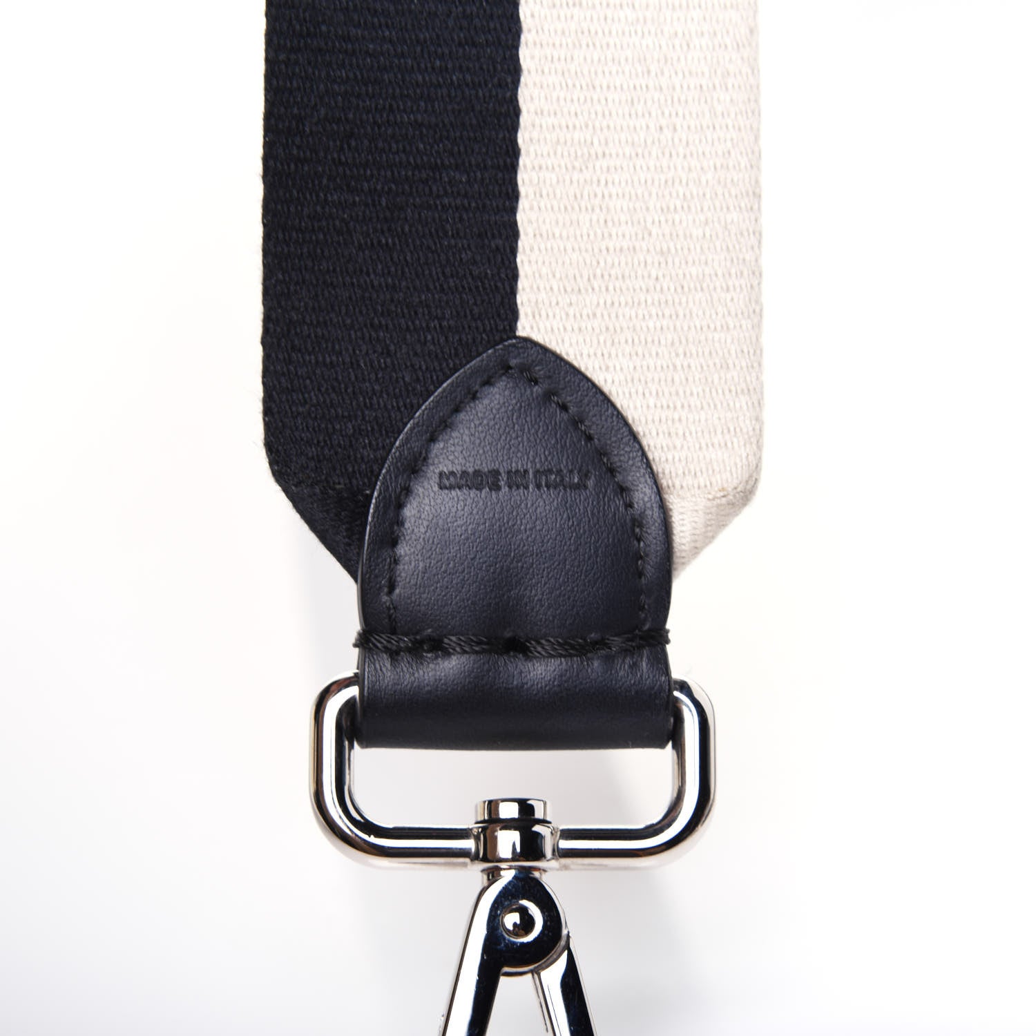 Fendi Canvas Calfskin Strap Black Beige 4 of 8