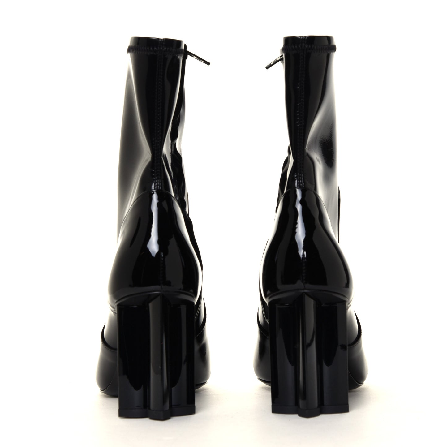 Patent Uniformes Silhouette Ankle Boots 35.5 Black