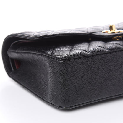 Chanel Caviar Quilted Medium Double Flap Black 8 of 12