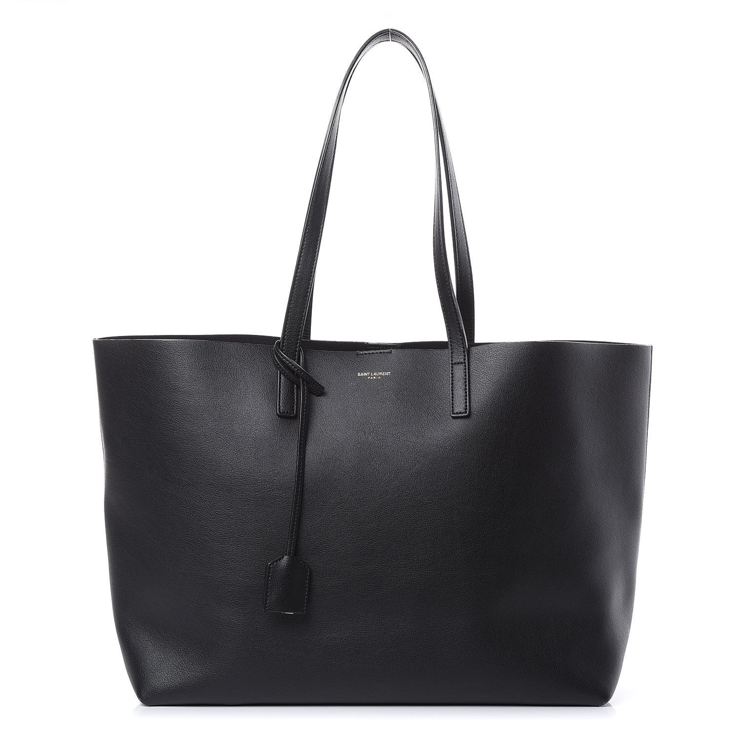Calfskin Large Shopping Tote Black