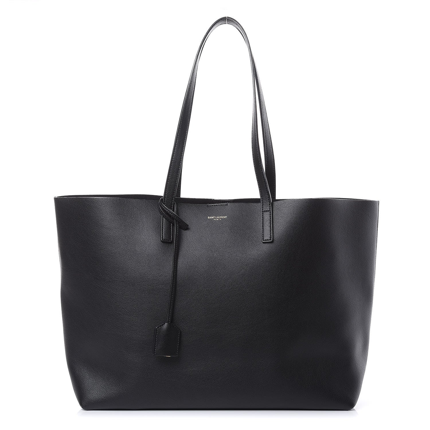 Saint Laurent Calfskin Large Shopping Tote Black 3 of 11