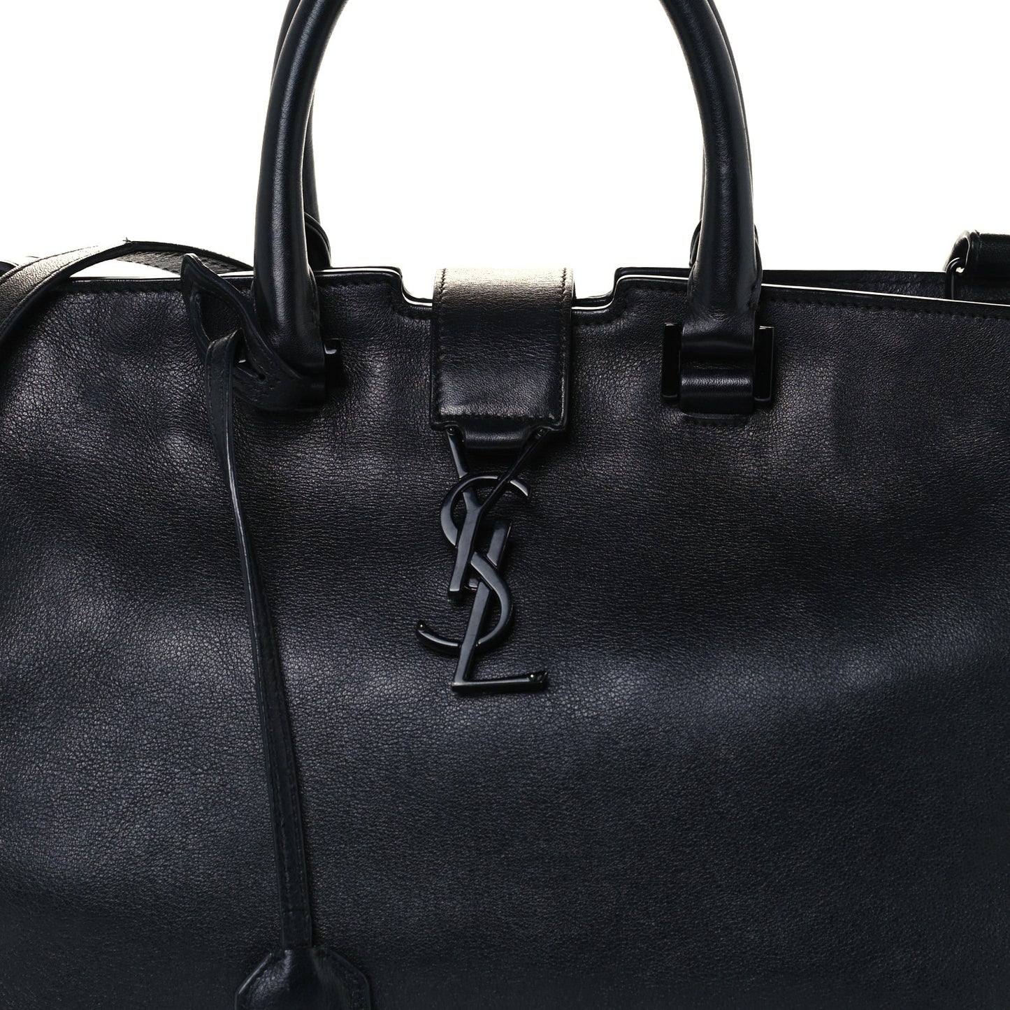 Calfskin Small Monogram Cabas Black