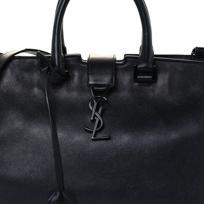 Saint Laurent Calfskin Small Monogram Cabas Black 11 of 13