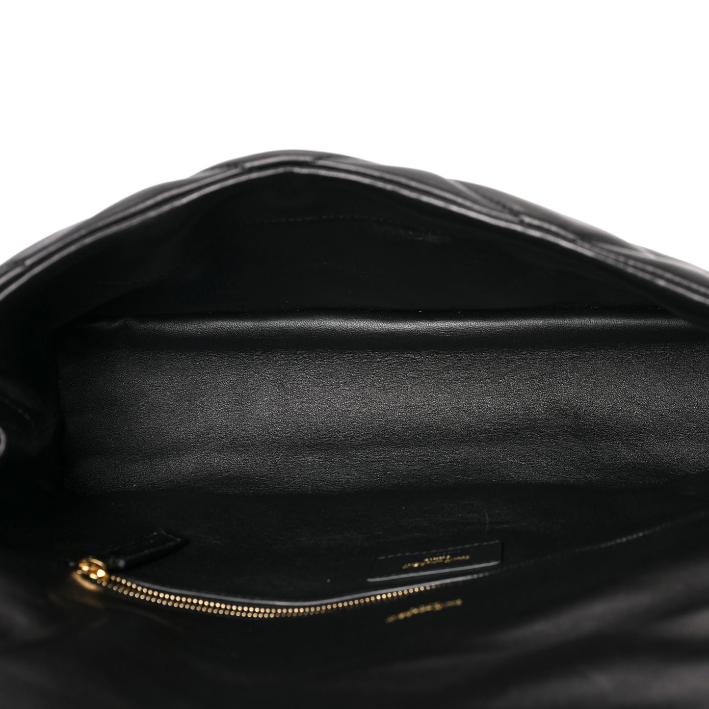 Lambskin Quilted Sade Puffer Envelope Clutch Black