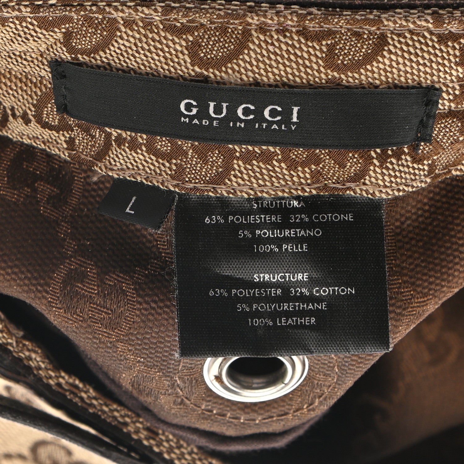 Gucci Monogram Military Hat L Brown 9 of 9