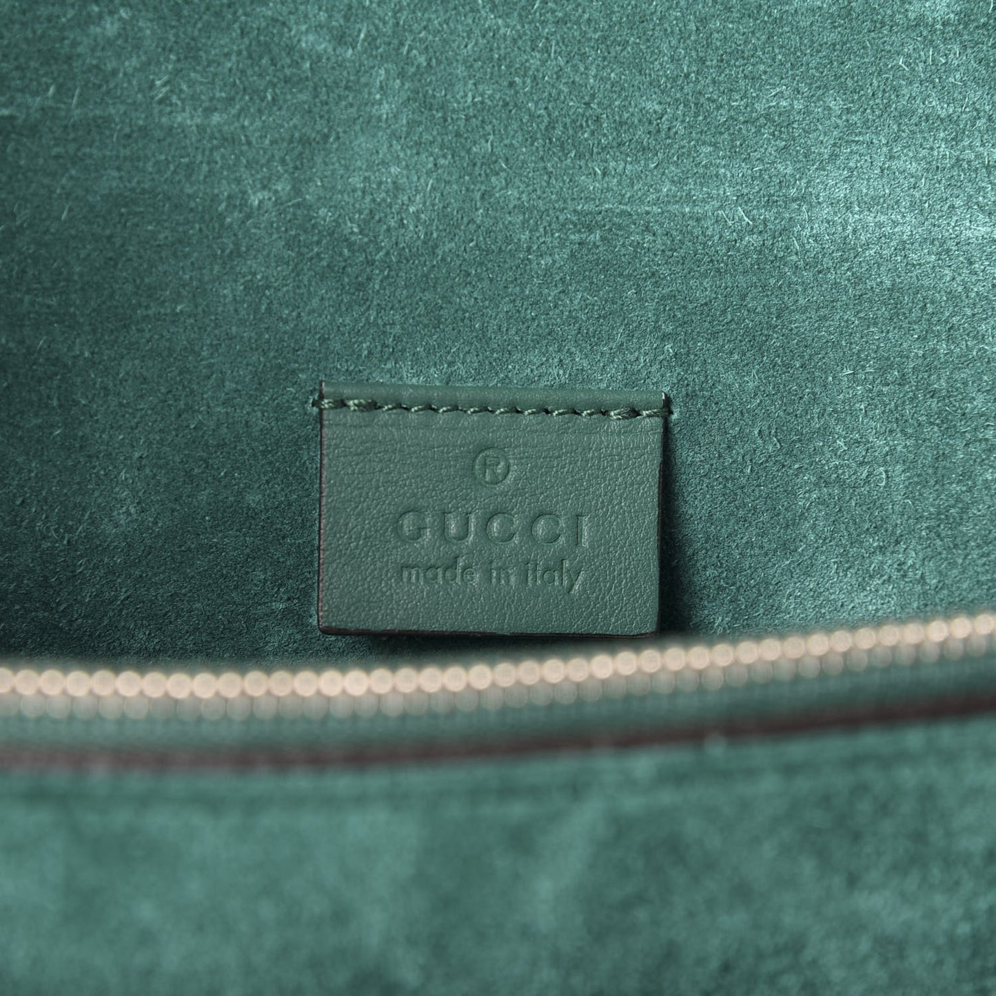 GG Supreme Monogram Willow Hill Embroidered Small Dionysus Shoulder Bag Emerald
