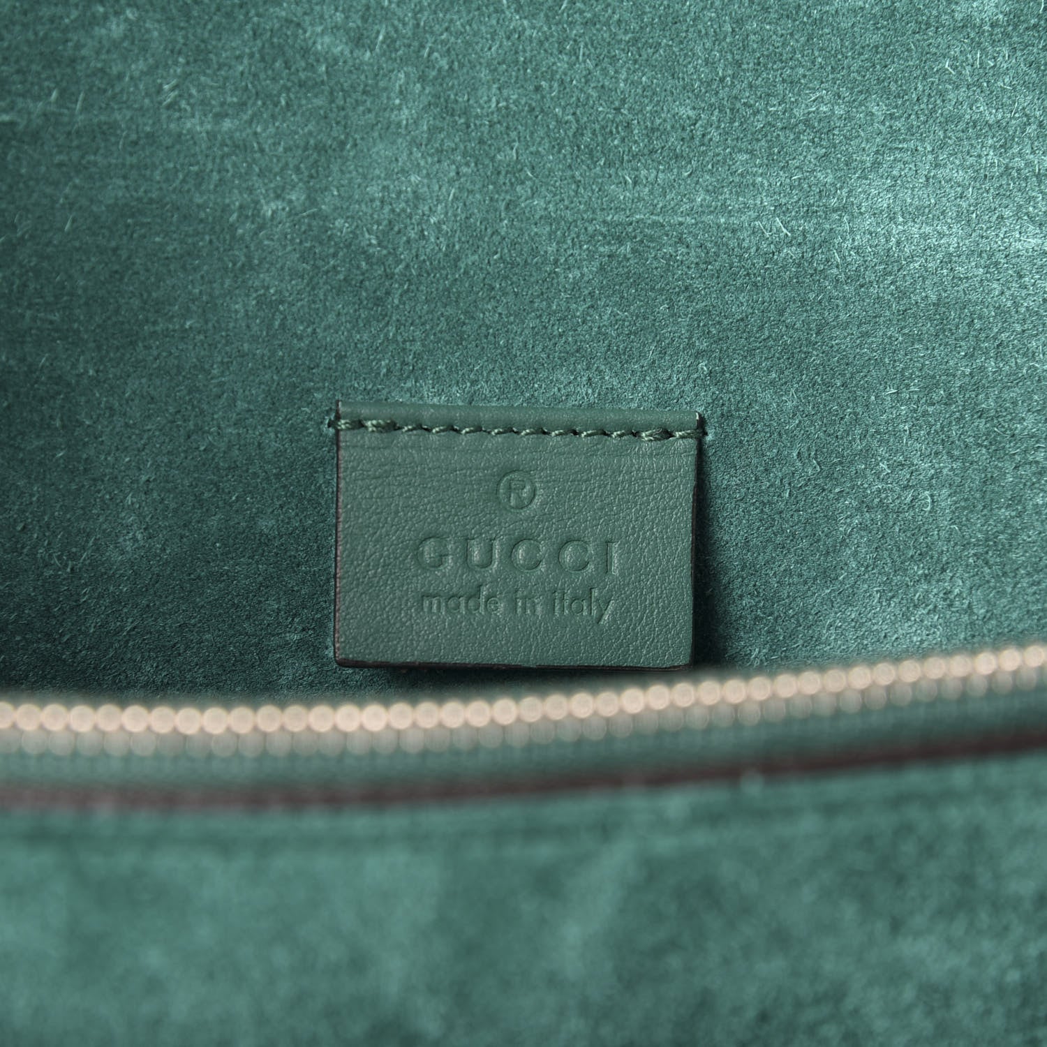 Gucci GG Supreme Monogram Willow Hill Embroidered Small Dionysus Shoulder Bag Emerald 7 of 9