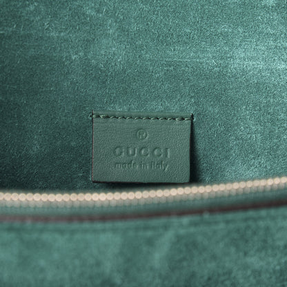 Gucci GG Supreme Monogram Willow Hill Embroidered Small Dionysus Shoulder Bag Emerald 7 of 9