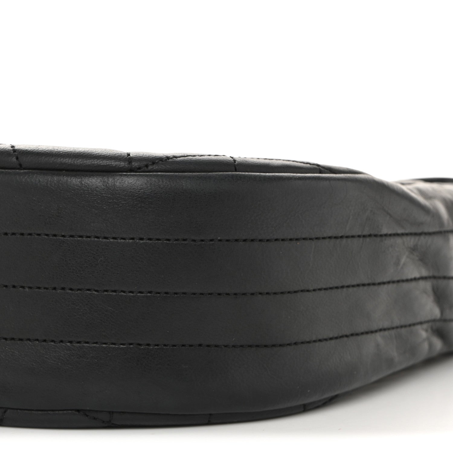 Chanel Lambskin Quilted Half Moon Flap Black 10 of 14