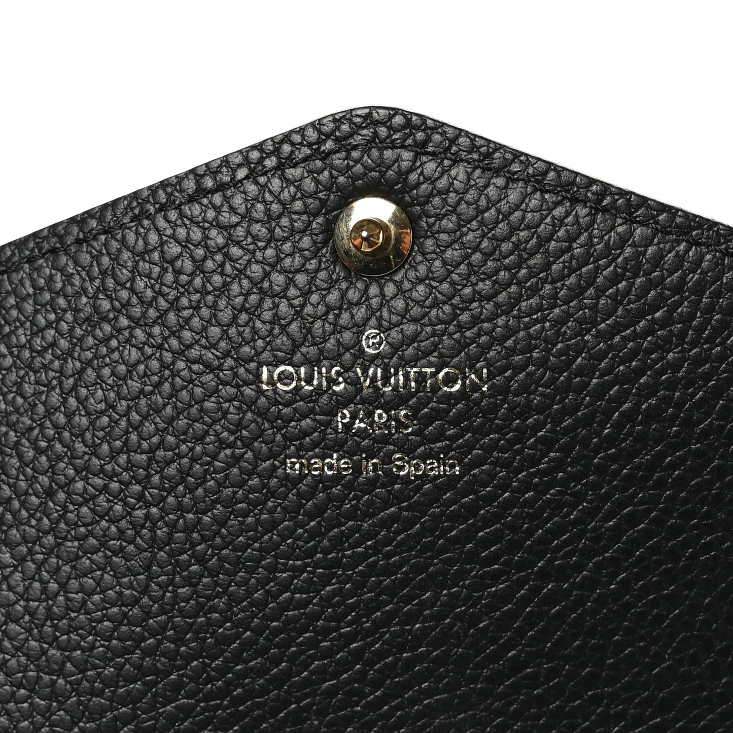 Monogram Empreinte Giant Sarah Wallet Black Beige