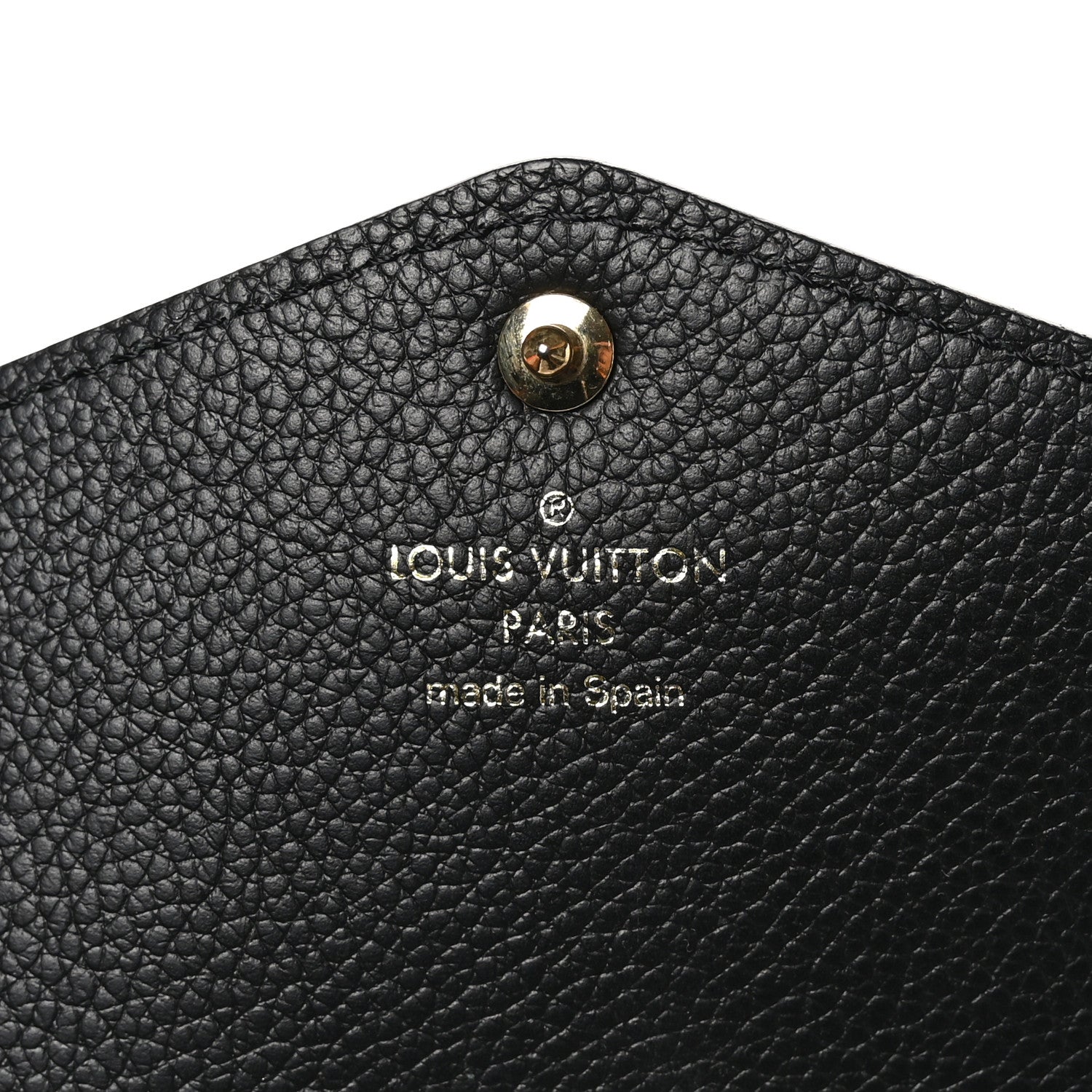 Louis Vuitton Monogram Empreinte Giant Sarah Wallet Black Beige 7 of 8