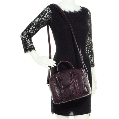 Givenchy Glazed Pebbled Calfskin Mini Lucrezia Aubergine 2 of 9